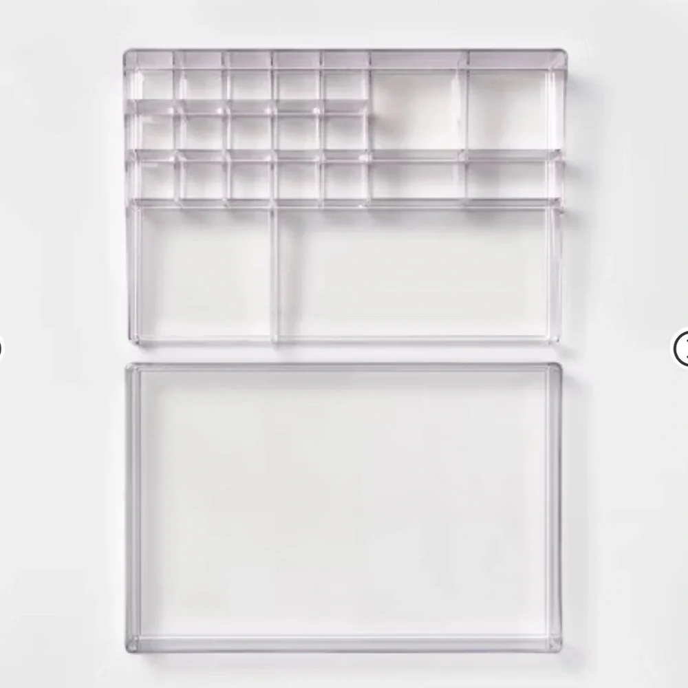 Clear Acrylic Makeup Organizer with Compartments
